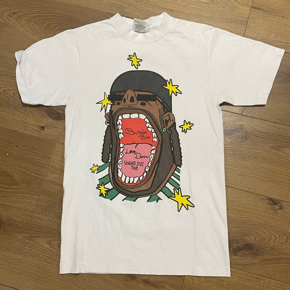 Burna boy Summer 2022 Tour Shirt Short Sleeve Shirt Small Men’s